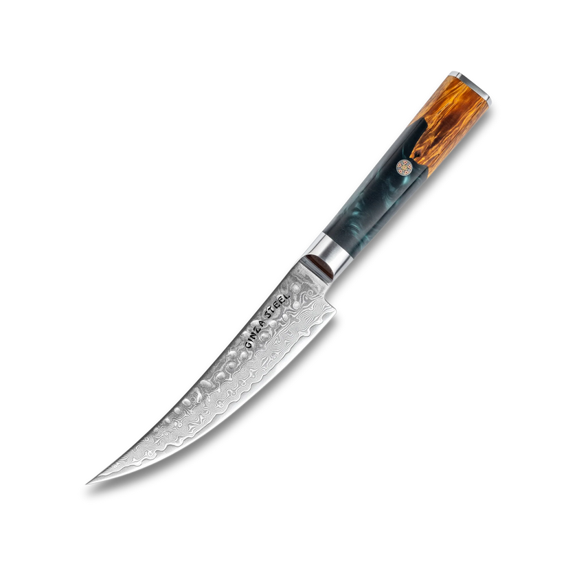 Kaze Katana – 6-Inch Boning Knife, Damascus VG10 Steel, 67 Layers
