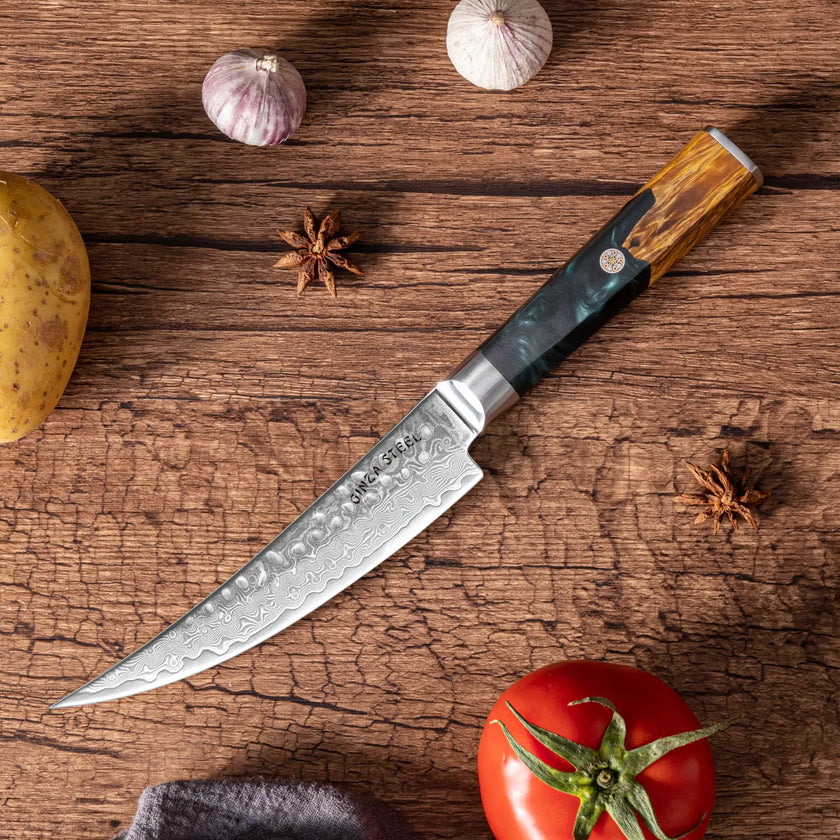 Kaze Katana – 6-Inch Boning Knife, Damascus VG10 Steel, 67 Layers