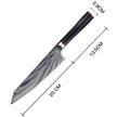 Ginza Steel KATANA 20 Chef Knife 8” – Damascus VG10 Steel, 67-Layer, G10 Handle