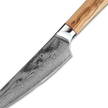 Ginza Steel MIA 17 Chef Knife 6.5” – Damascus AUS10 Steel, 67-Layer, Olive Wood Handle