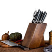 HAGAKURE SIX | Essential 6 pcs Knife set | 4 Knives, 1 Shears with Wood Block