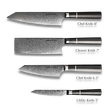 KASAI KOGATANA FIVE | Essential 5 pcs Knife set | 4 Knives with Magnetic Wood Block