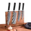 KATANA FIVE | Essential 5 pcs Knife set | 4 Knives with Magnetic Wood Block