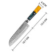 Kaze Katana Santoku Knife 7″ | Damascus Steel by Ginza Steel
