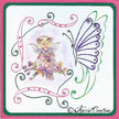 KC Embroidery Pattern - Butterfly Border