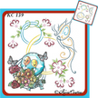 KC Embroidery Pattern - Butterfly Flourish and Ring