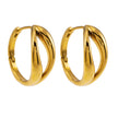 KEIKO : Boucles d'oreilles à double anneau en or
