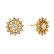 KERELA Gold : Boucles d'oreilles en forme d'étoile scintillante en zircone (CZ)