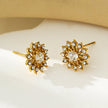 KERELA Gold : Boucles d'oreilles en forme d'étoile scintillante en zircone (CZ)