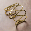 Open Loop Metal Cuff - Gold Colour