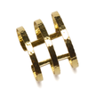 Triple Bar Metal Cuff - Gold Colour