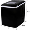 KOOLATRON KIM23-B Portable Countertop Automatic Ice Maker, Self-Cleaning with Digital Controls and LED Indicators in Black