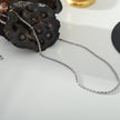 KIRA: Rope Chain Silver Necklace 28 Inches
