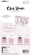 KJ Clear Stamp Sentiments Essentials 105x148x3mm 12 PC nr.237