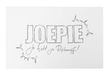 KJ Clear stamp Sentiments Joepie Essentials 105x148x3mm nr.187