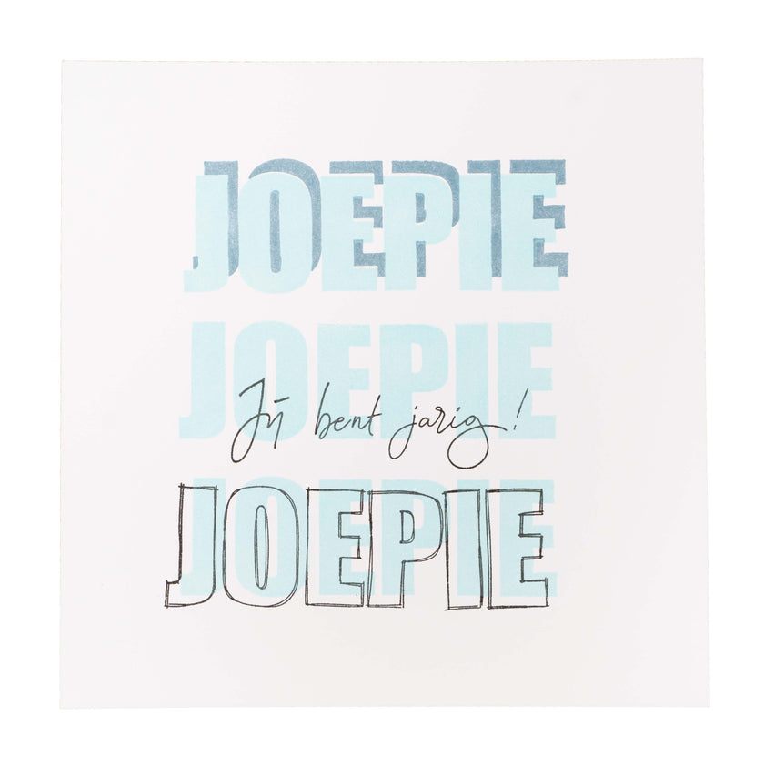 KJ Clear stamp Sentiments Joepie Essentials 105x148x3mm nr.187