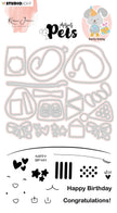 KJ Stamp & Cutting Die Building Pets Bunny Missees By Karin Joan 105x148mm nr.05