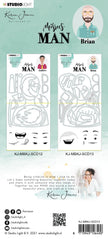 KJ Stamp & Cutting Die Missees Man Fancy Missees By Karin Joan 110x185mm nr.13