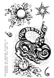 Katkin Krafts Dark Smoke 6 in x 8 in Clear Stamp Set