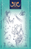 Katkin Krafts Yuletide Greetings 6 in x 8 in Clear Stamp Set