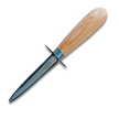 Ginza Steel | Couteau à huîtres en acier inoxydable avec manche en bois, 205 mm