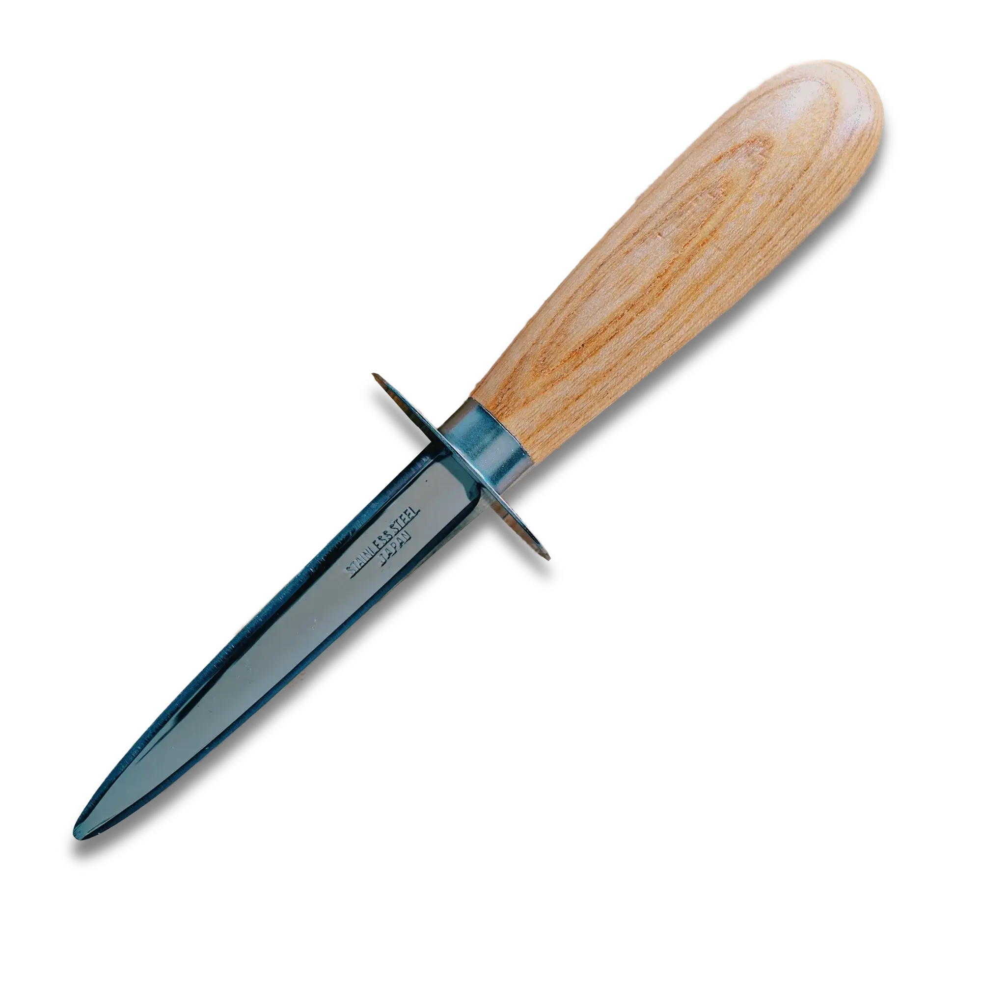 Ginza Steel | Couteau à huîtres en acier inoxydable avec manche en bois, 205 mm