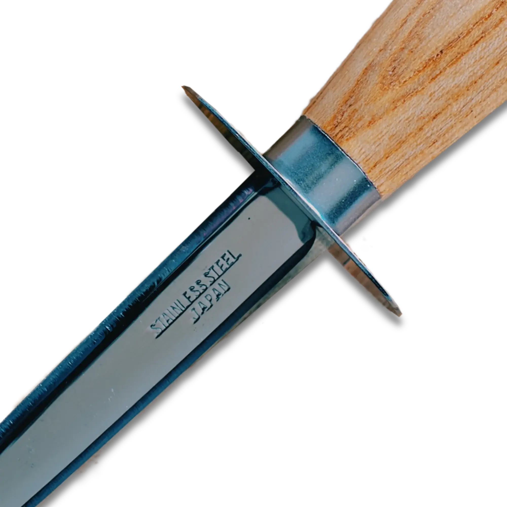Ginza Steel | Couteau à huîtres en acier inoxydable avec manche en bois, 205 mm