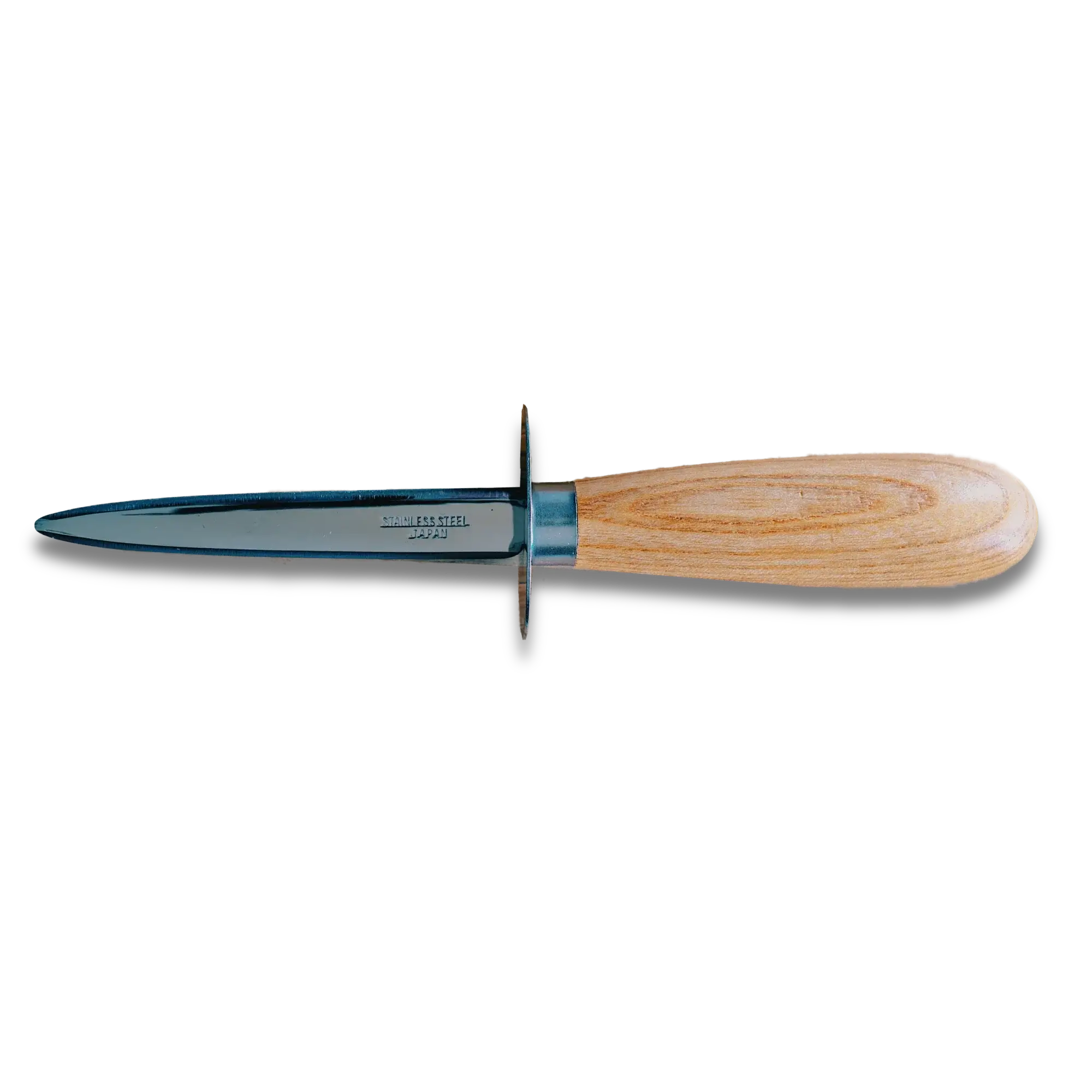 Ginza Steel | Couteau à huîtres en acier inoxydable avec manche en bois, 205 mm