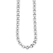 Style KOVVUR: Retro Twin Chain Necklace in White Gold (Silver Toned)