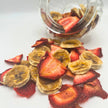 Fraises et bananes déshydratées