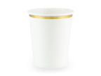White & Gold Paper Cups
