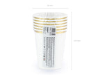 White & Gold Paper Cups