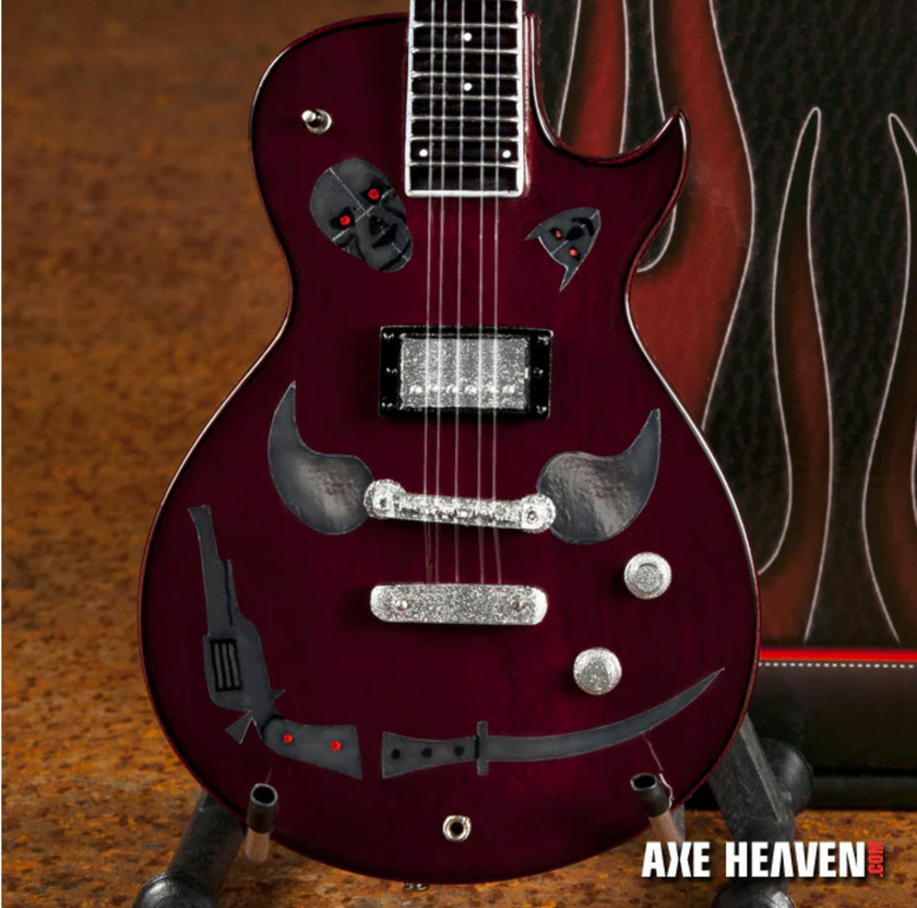 Keith Richards 1981 Zemaitis Macabre Miniature Guitar Replica Collectible
