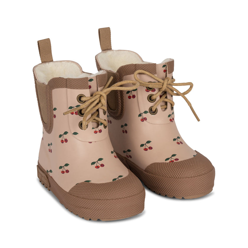 Winter Rubber Thermo Boots - Size 21 to 30 - Cherry