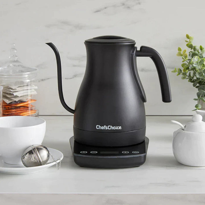 CHEF'S CHOICE KTCC1LMB13  1L Cordless Electric Gooseneck Kettle with Temperature Control
