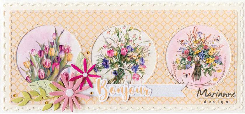 Marianne Design A4 Cutting Sheet - Mattie's Mini's - Bouquets