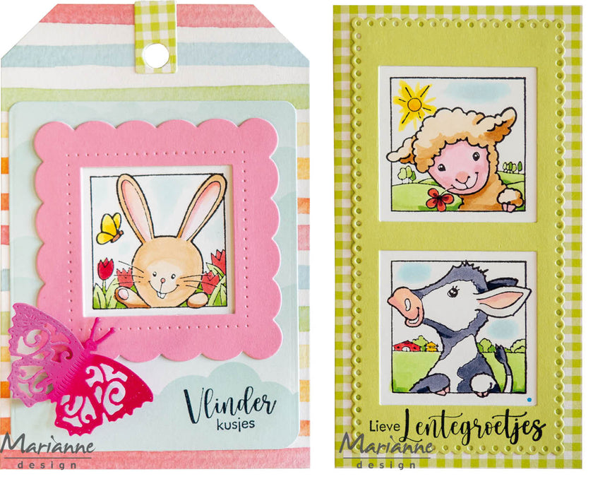 Marianne Design Craftables Die - Mini Slimline - 2 Squares