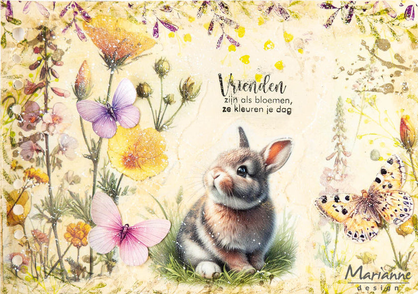 Marianne Design A4 Cutting Sheet - Cute Animals - by Fairybells