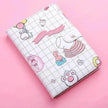 Kaba Bear Hippo Small White Magnetic Buckle Notebook Portable Notebook Girl Heart Creative Cute Hand Book