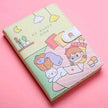 Kaba Bear Hippo Small White Magnetic Buckle Notebook Portable Notebook Girl Heart Creative Cute Hand Book