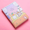 Kaba Bear Hippo Small White Magnetic Buckle Notebook Portable Notebook Girl Heart Creative Cute Hand Book