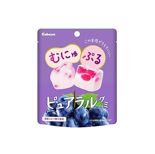 Kabaya Pureral Grape Gummy (58G) [Best Before Date: 2027.01]
