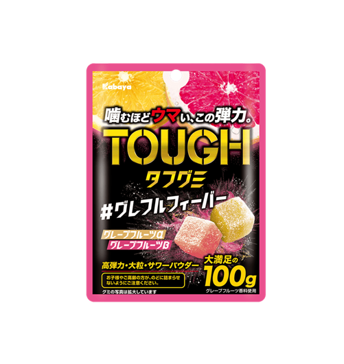 Kabaya Tough Gummy Grapefruit Fever (100G) [Best Before Date: 2026.12]