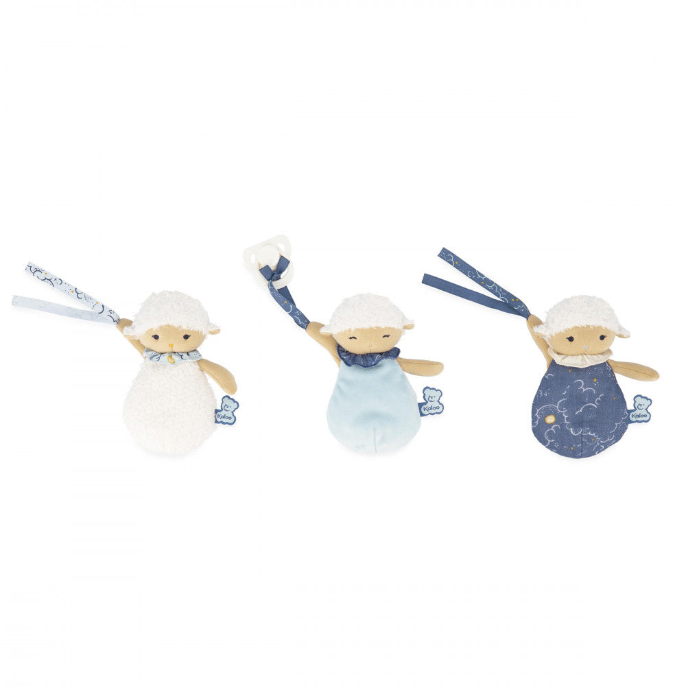 Kaloo - 3 Sheep Doudou Soother Holders