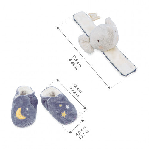 Kaloo - SOUND WRISTBAND & SLIPPERS - ELEPHANT