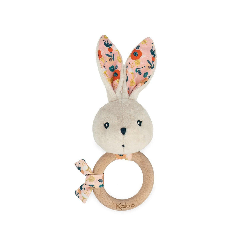 Kaloo - Teething Ring - Rabbit/Poppies