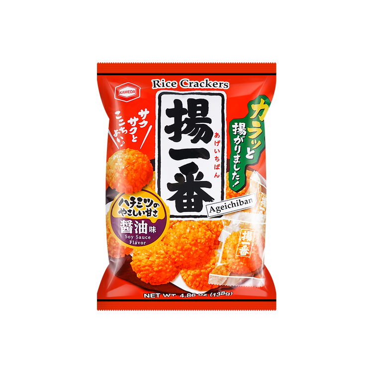 Kameda Age Ichiban Senbei Rice Cracker (100G) [Best Before Date: 2026.12.08]