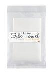 Karin Herzog - White Silk Towel 7.5 X 7.5 Inches
