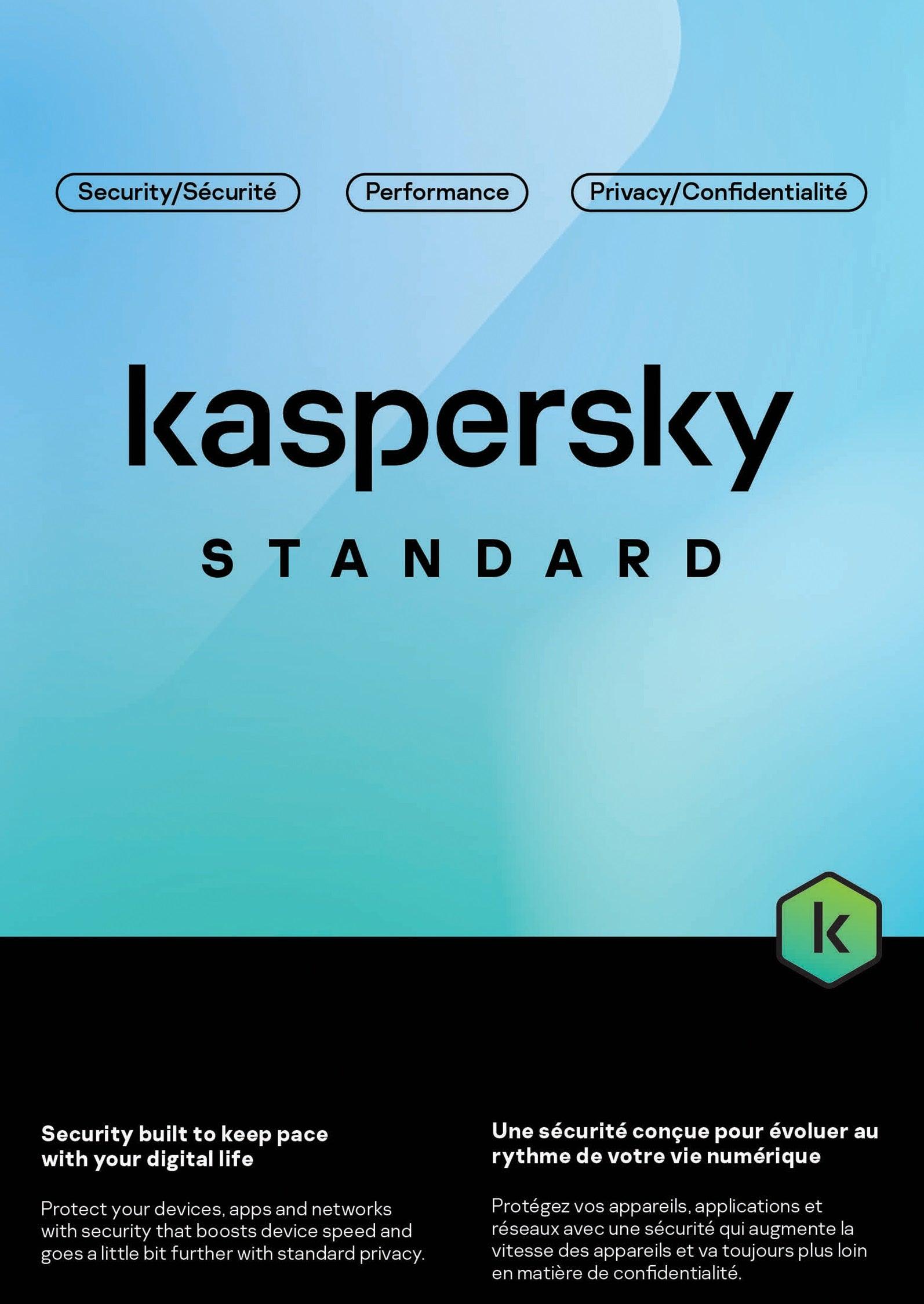 Kaspersky - Standard (internet Security) 3-User 1Yr PC/Mac/Android (KL104115CFS - 2222CZZ)