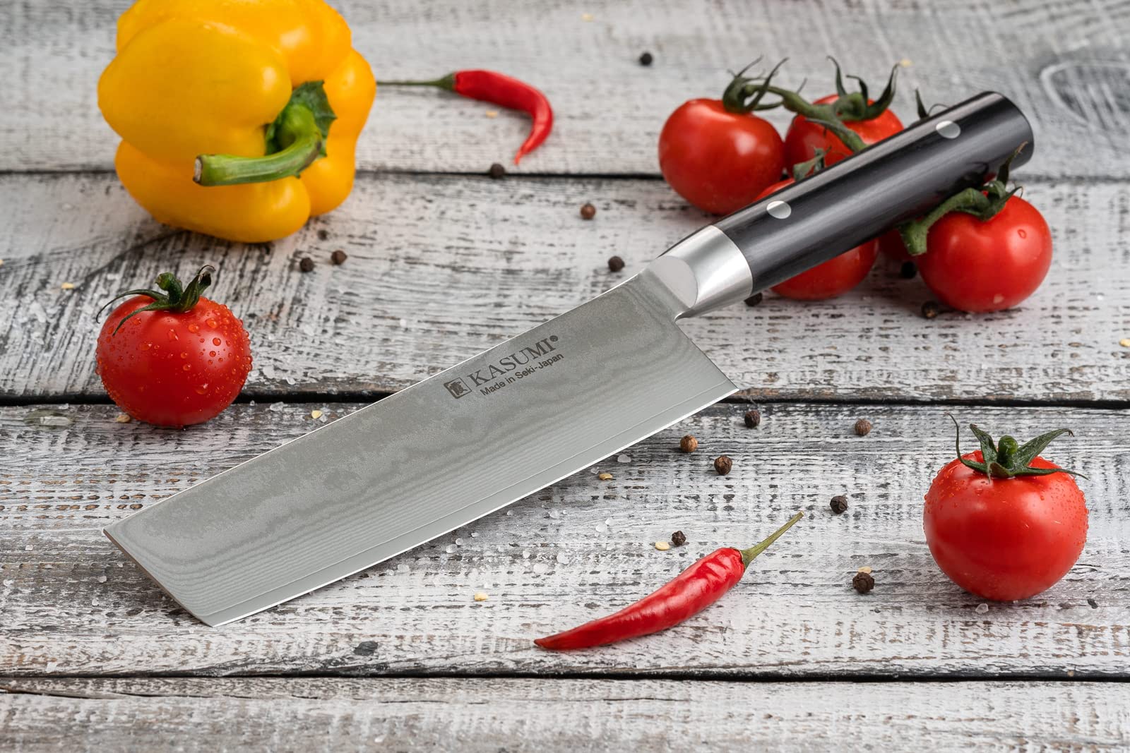 Kasumi - DAMASCUS Nakiri 17cm/6.7